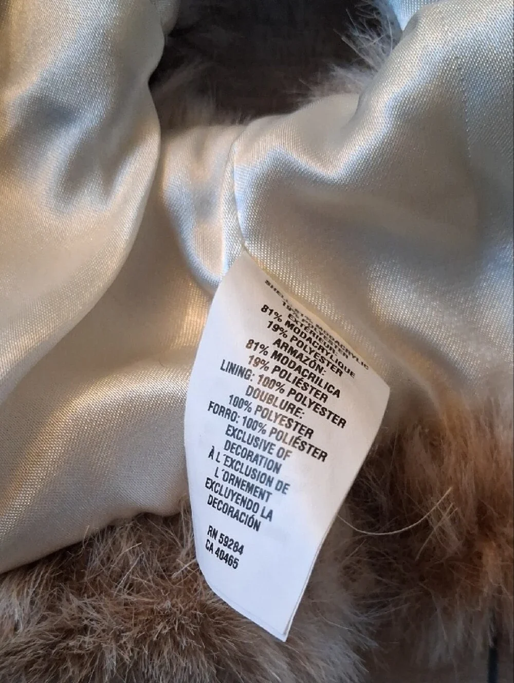 The Children's Place Faux Fur Vest Vintage Size 18 Months (M)